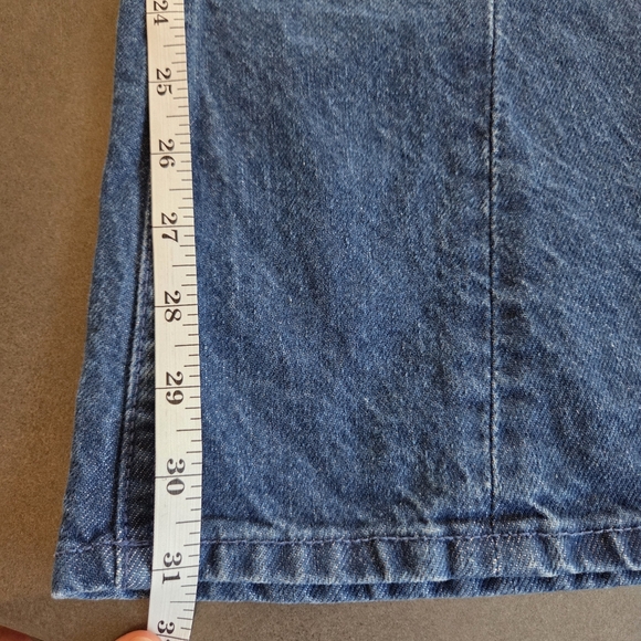 Mother Snacks The Lemon Twist Sneak Wide Leg Jeans Size 25 NWT $248 - Picture 12 of 16